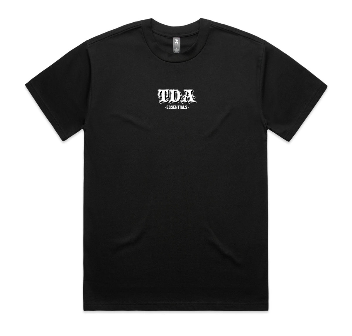 Black TDA front-logo T-shirt