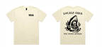 Butter LOCALS ONLY T-shirt, front and back